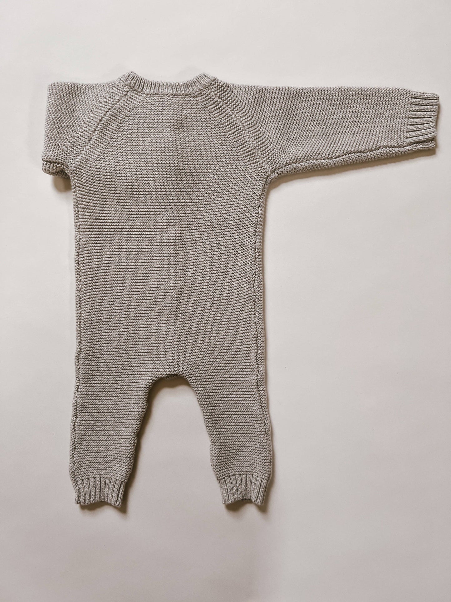 Luna + Luca Classic Purl Knit Jumpsuit - Heather Beige