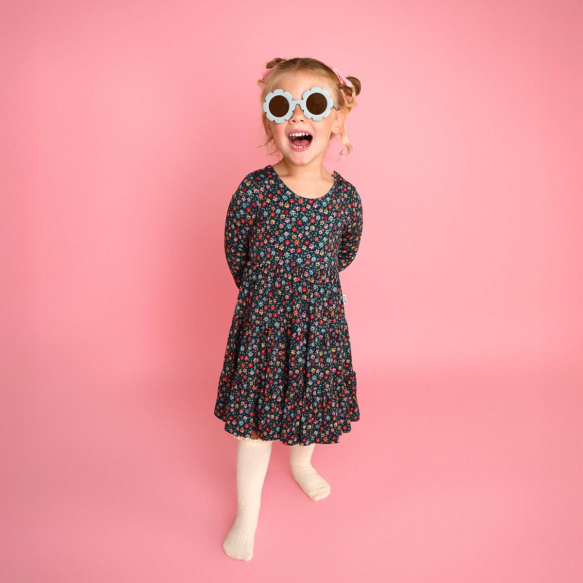 Isabelle SWING DRESS Bamboo Floral Kids Clothing Outfit