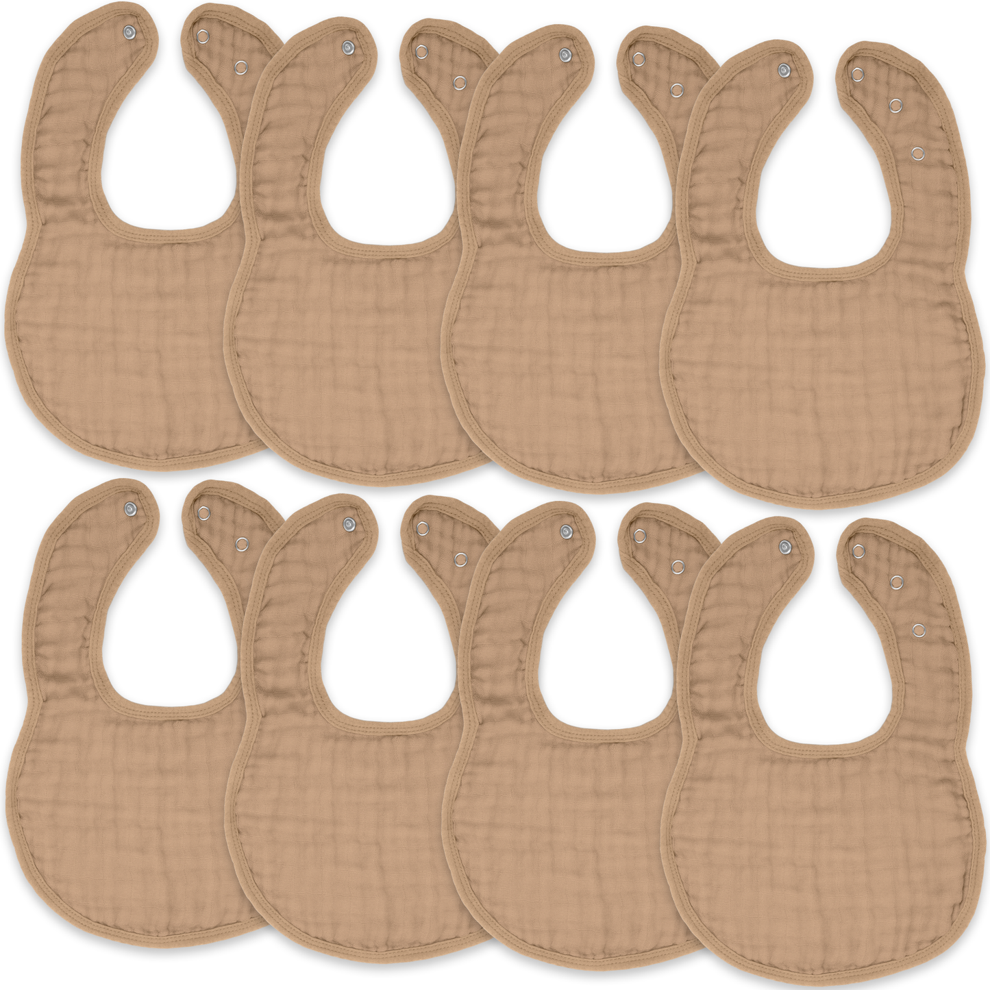 Muslin Cotton Baby Bibs Adjustable Size by Comfy Cubs