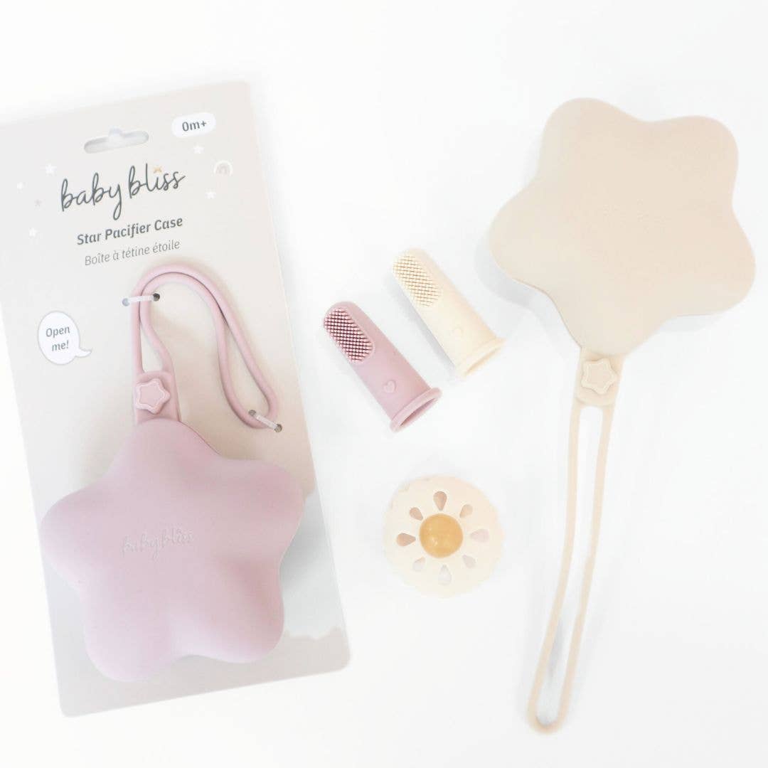 Star Pacifier Holder Case - Dusty Teal