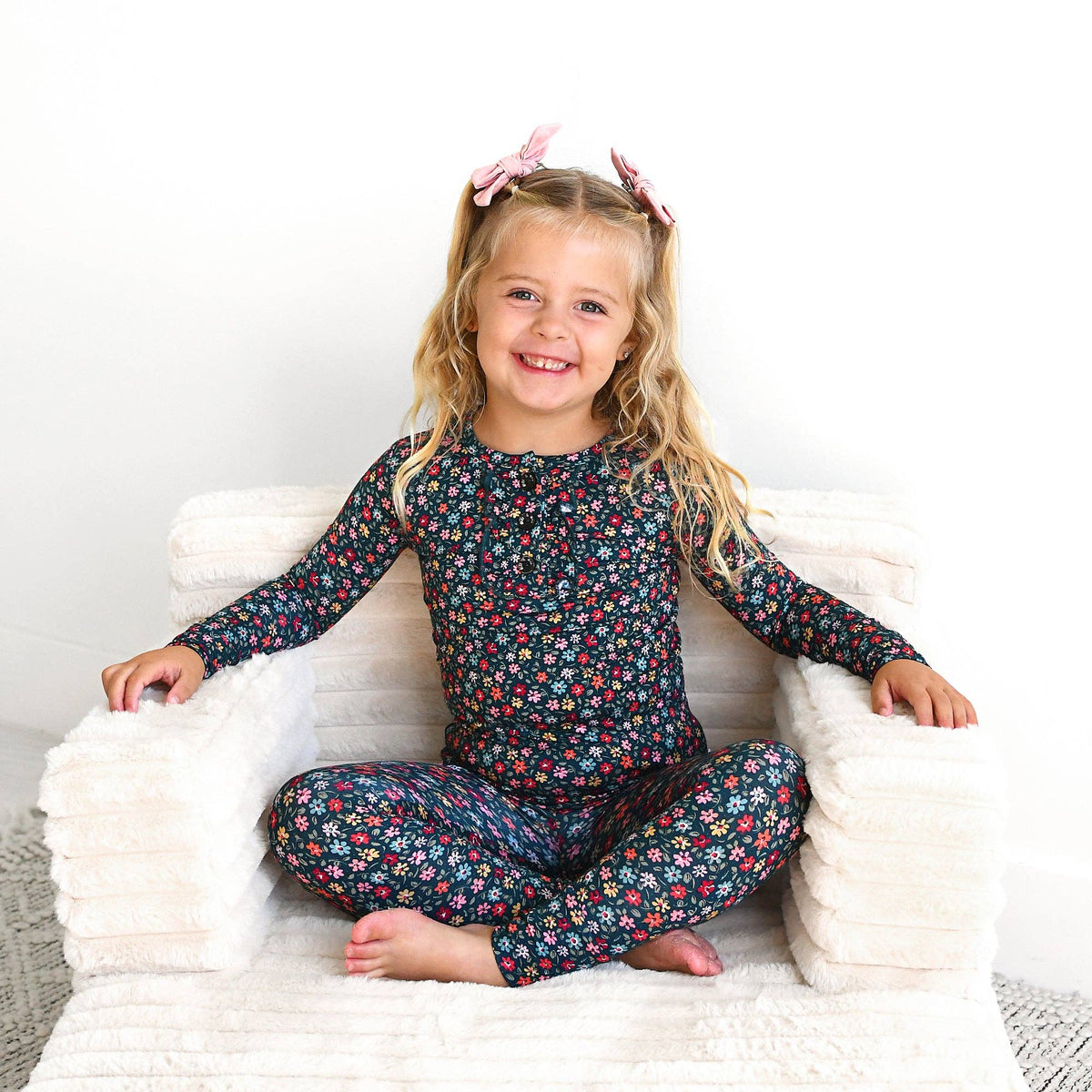 Isabelle RUFFLE TWO PIECE Bamboo Floral Girl Clothing Outfit