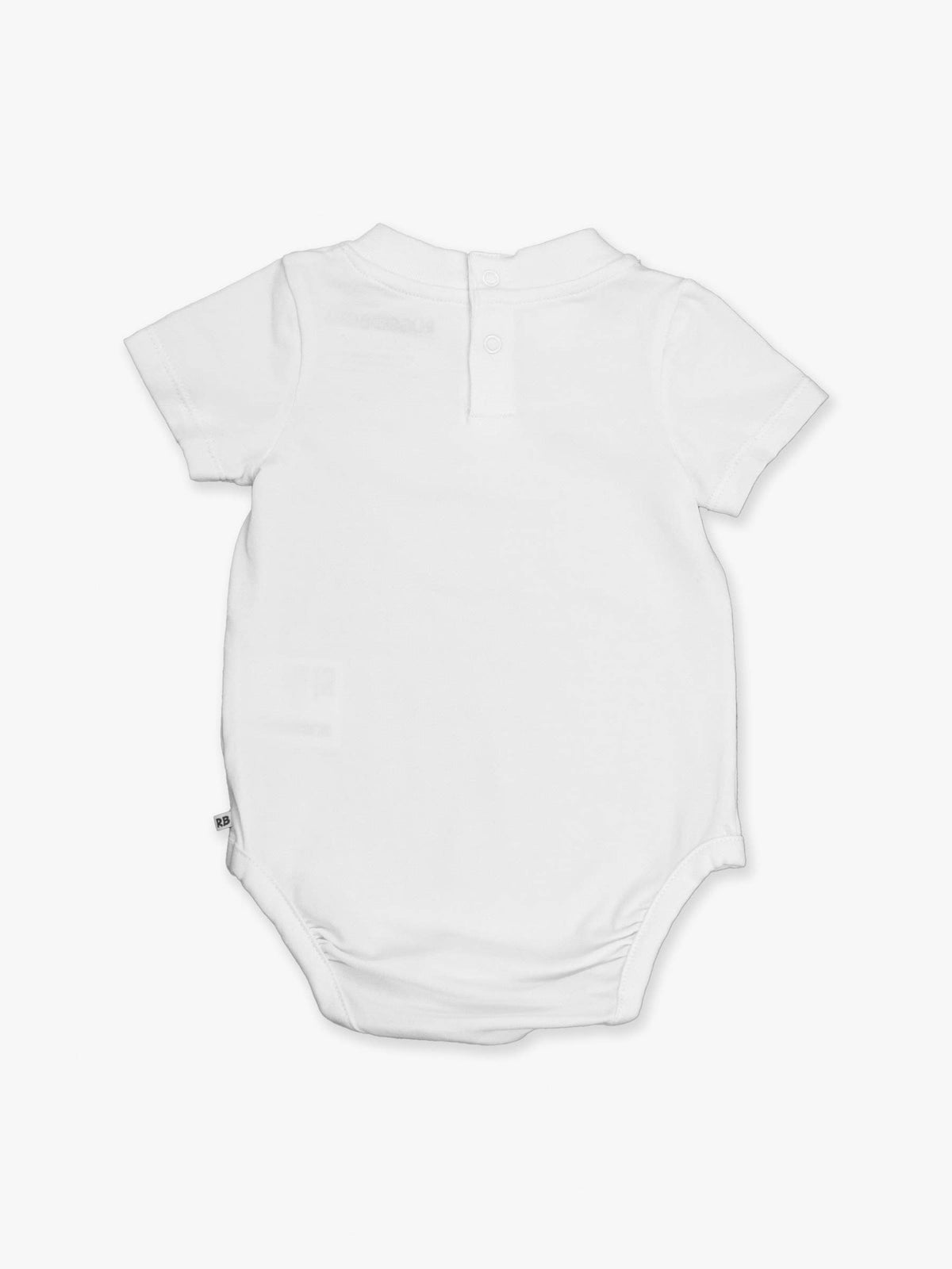 Boys White Short Sleeve Bodysuit
