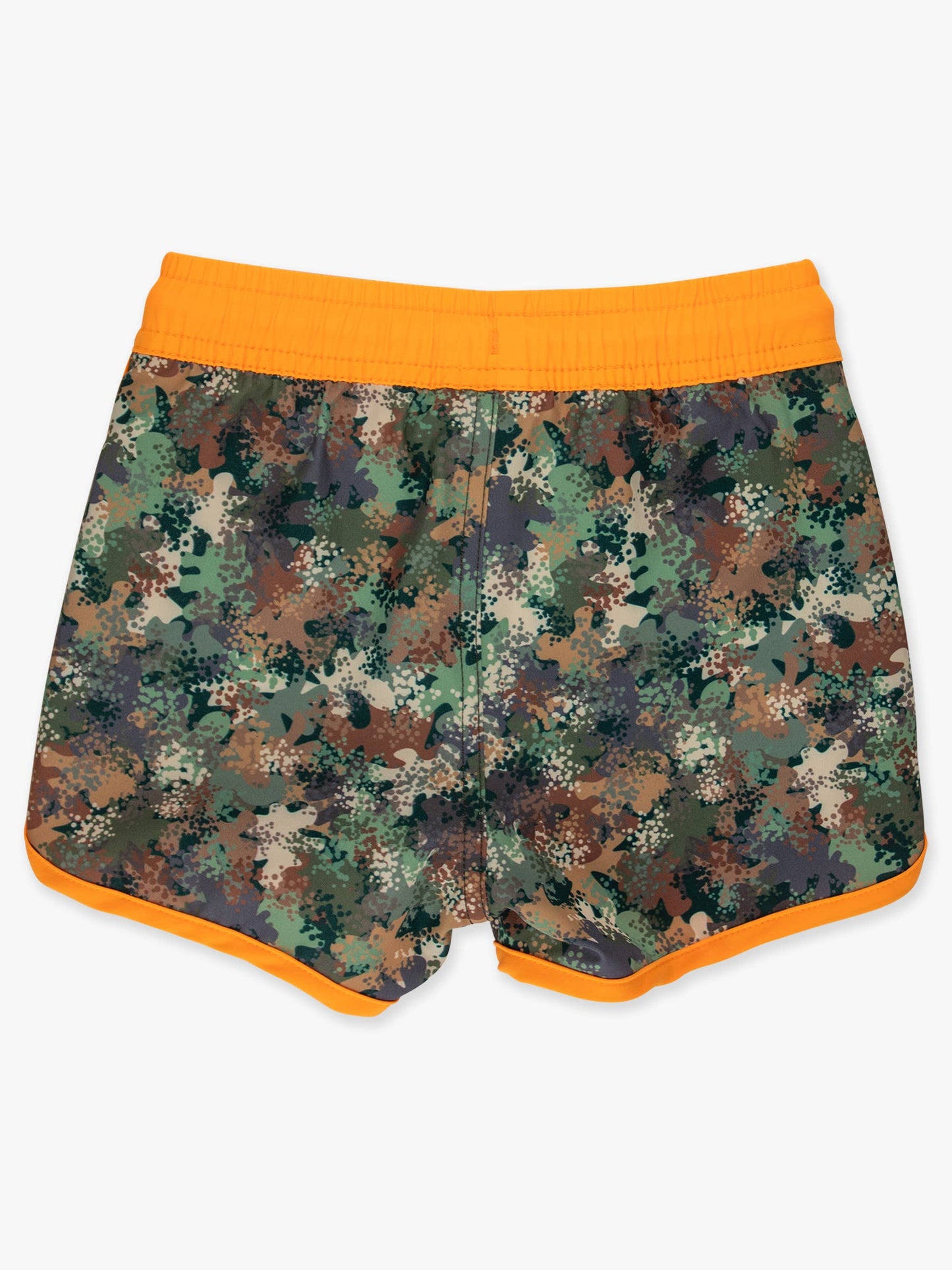 Boys Classic Camo Performance Hybrid Dolphin Hem Swim Trunks