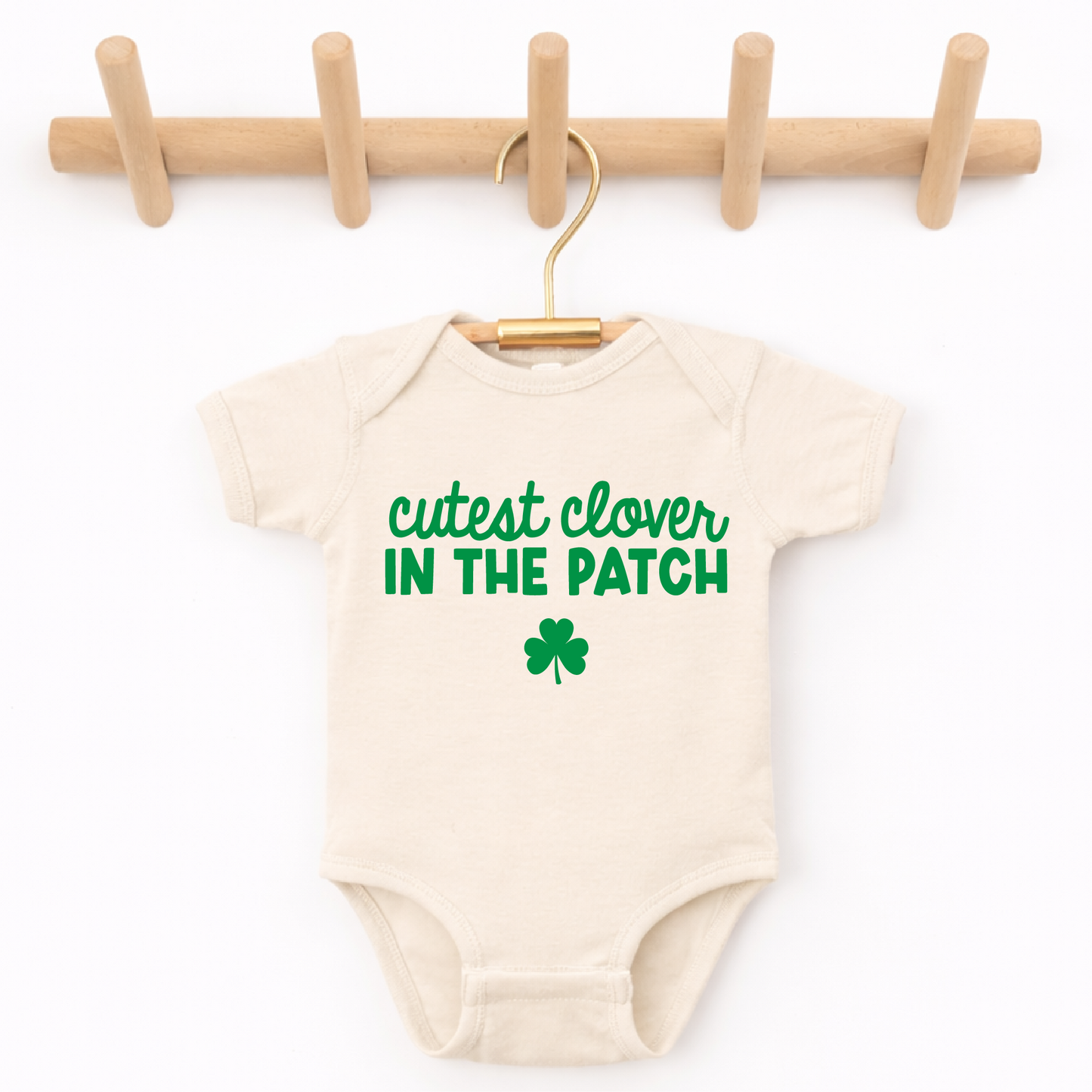 St. Patrick's Day Cutest Clover Baby Bodysuit or Tee