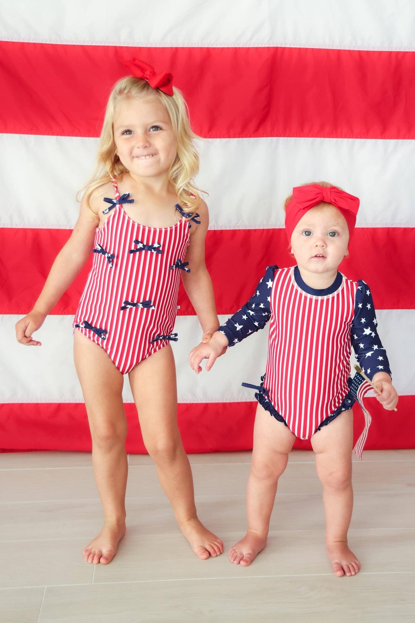 Swim Bow | Sparkler Red
