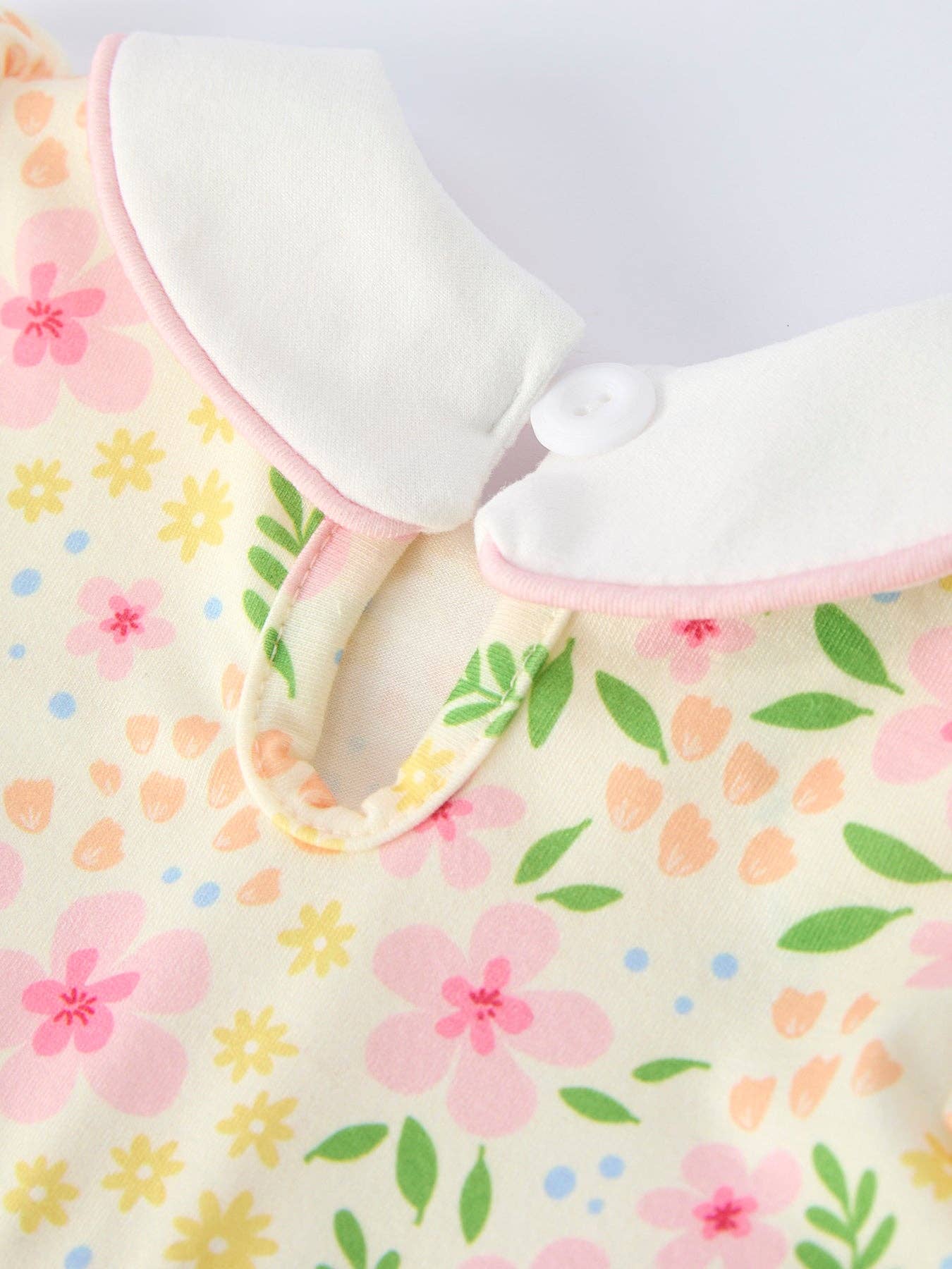 Easter Bunny Embroidery Smocking Cute Baby Girl Romper