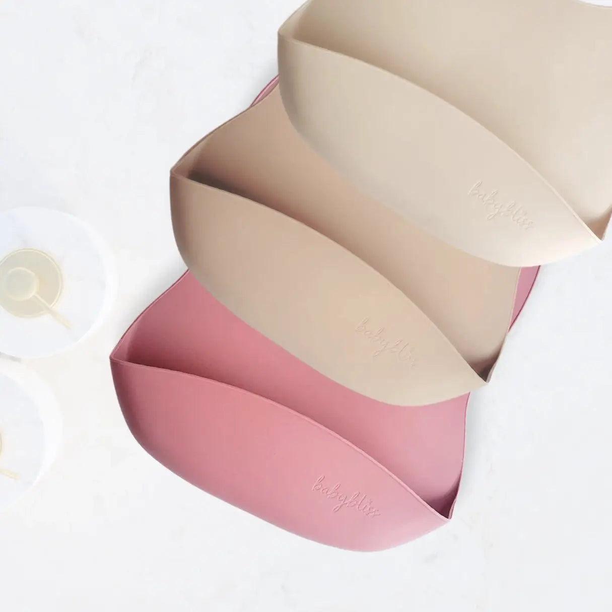 Silicone Bib - Almond
