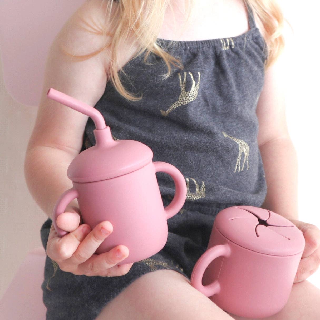 Sippy Cup with Straw, Spill-Proof & Anti-Stain - Sage