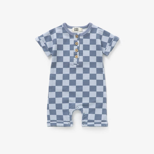Summer Romper - Coastal Check