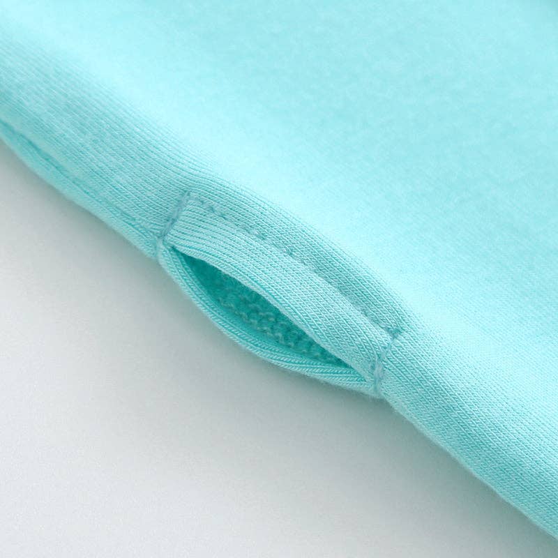Turquoise Zippered Romper NICU Newborn Outfit