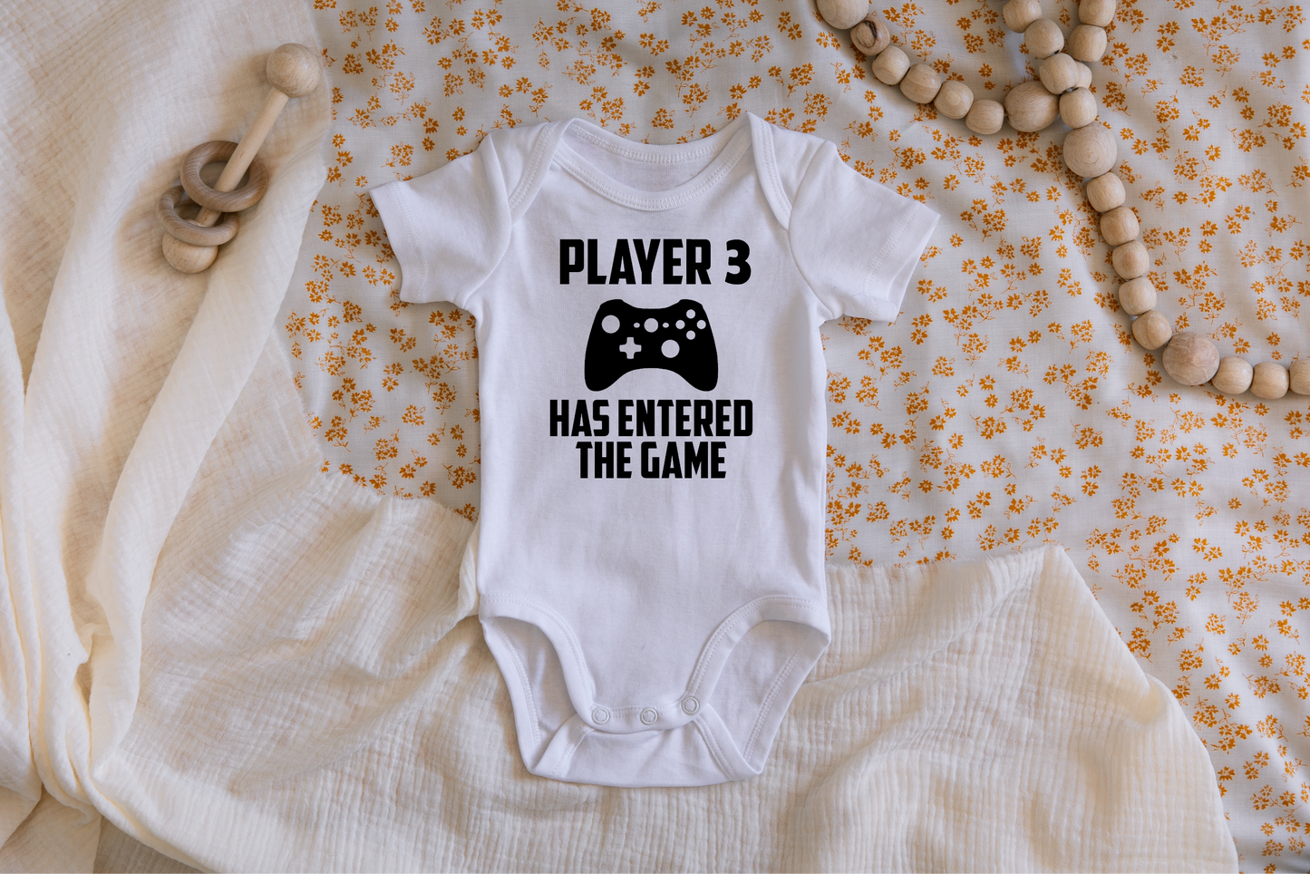 Player 3 Has Entered the Game Pregnancy Announcement Onesie