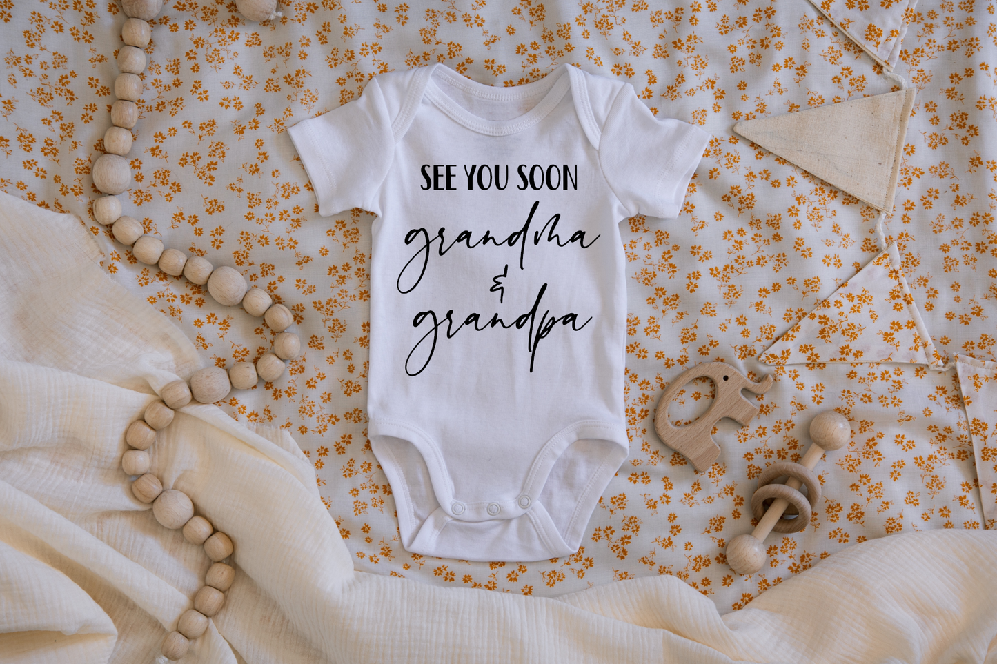 See You Soon Grandma & Grandpa Pregnancy Announcement Onesie
