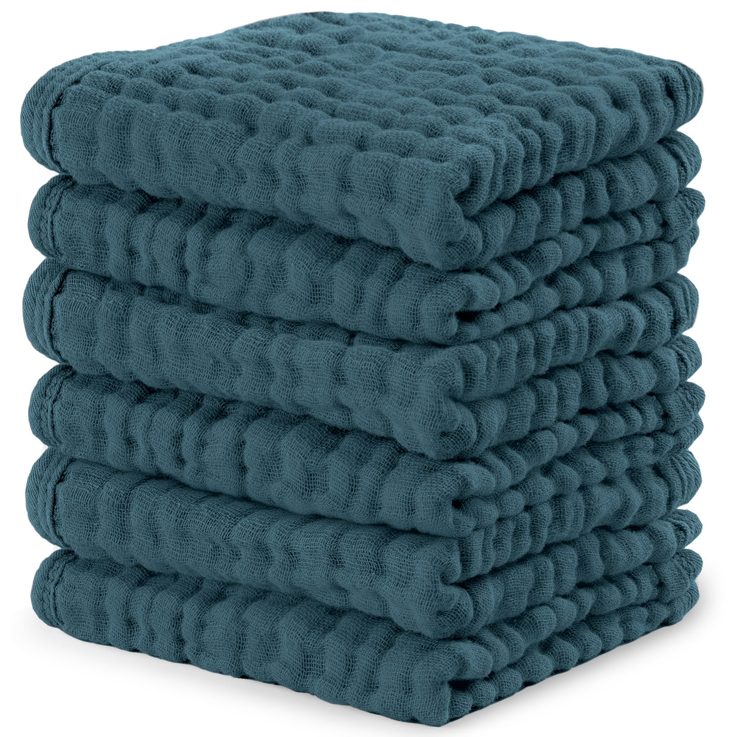 Baby Washcloths 100% Muslin Cotton by Comfy Cubs