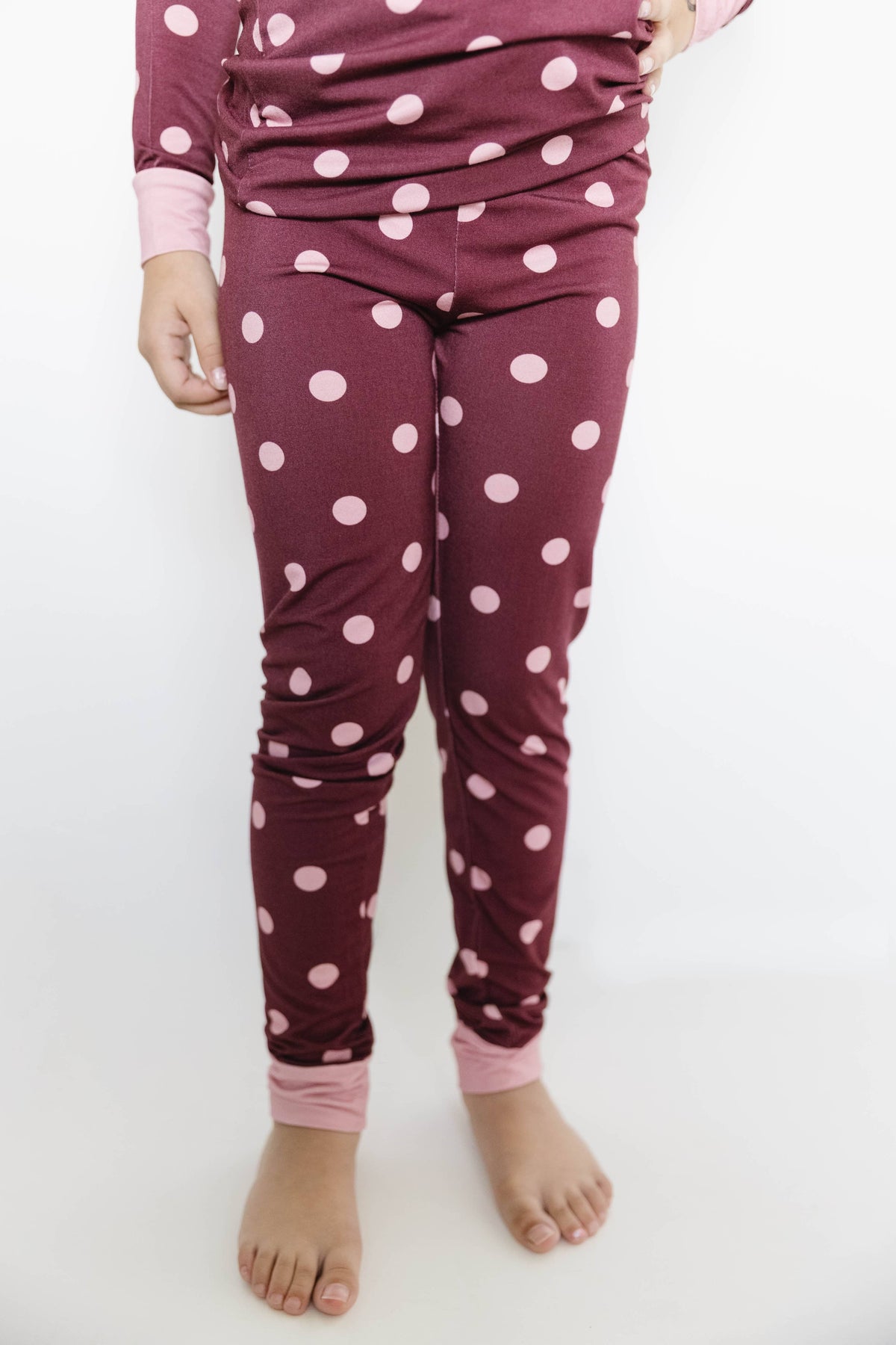 Mulberry Polkadot Bamboo Set