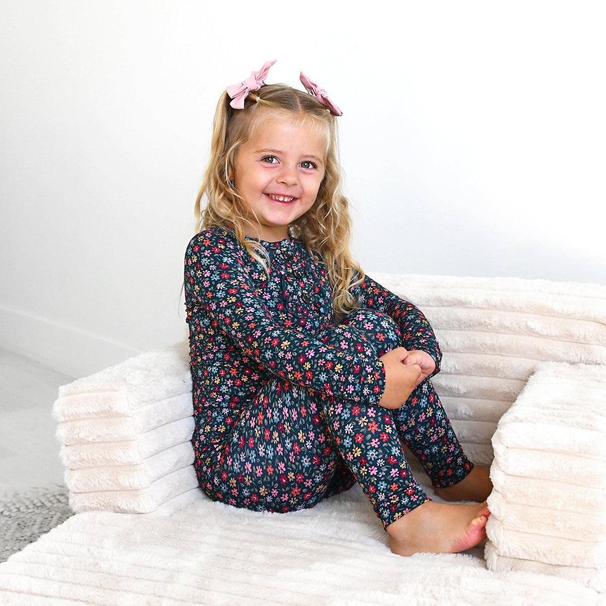 Isabelle RUFFLE TWO PIECE Bamboo Floral Girl Clothing Outfit