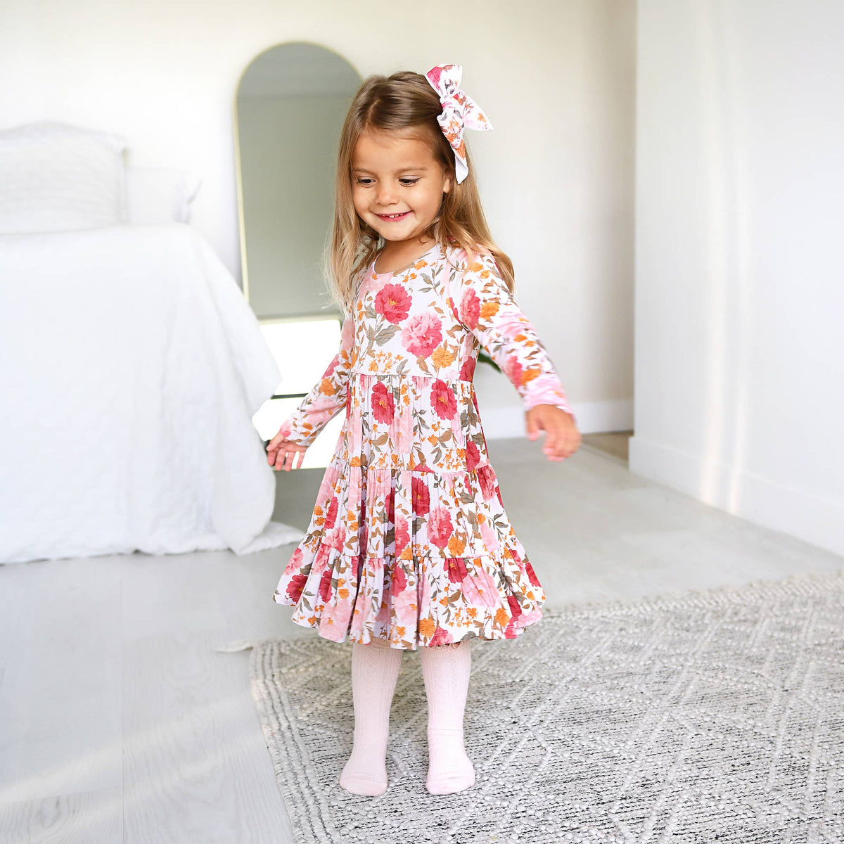 Felicity SWING DRESS Floral Bamboo Kids Outfit