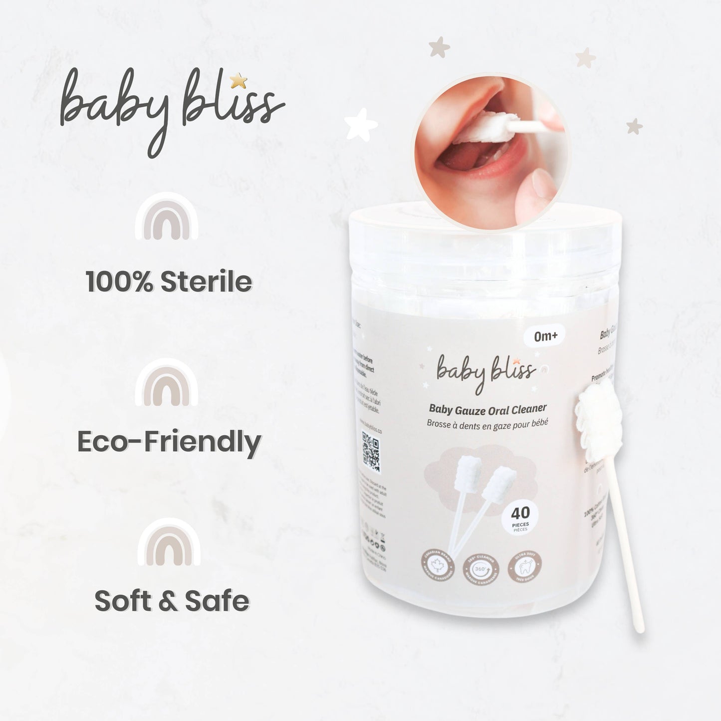 Baby Gauze Oral Cleaner 40 Pack