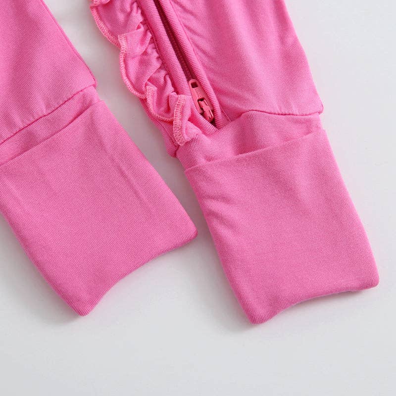 Perfectly Pink Ruffled Romper NICU Going Home Outfit