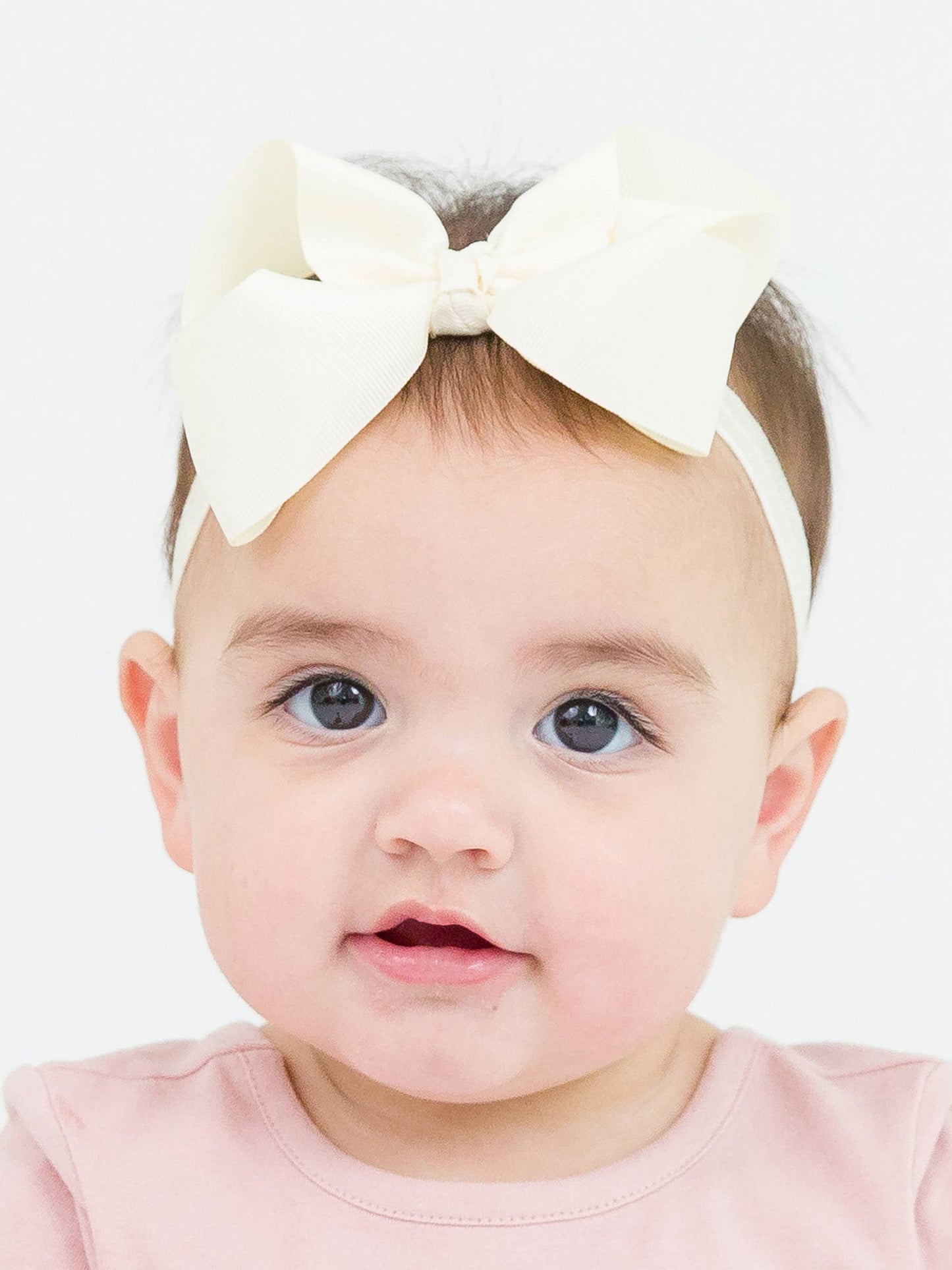 Girls Ivory Bow Headband