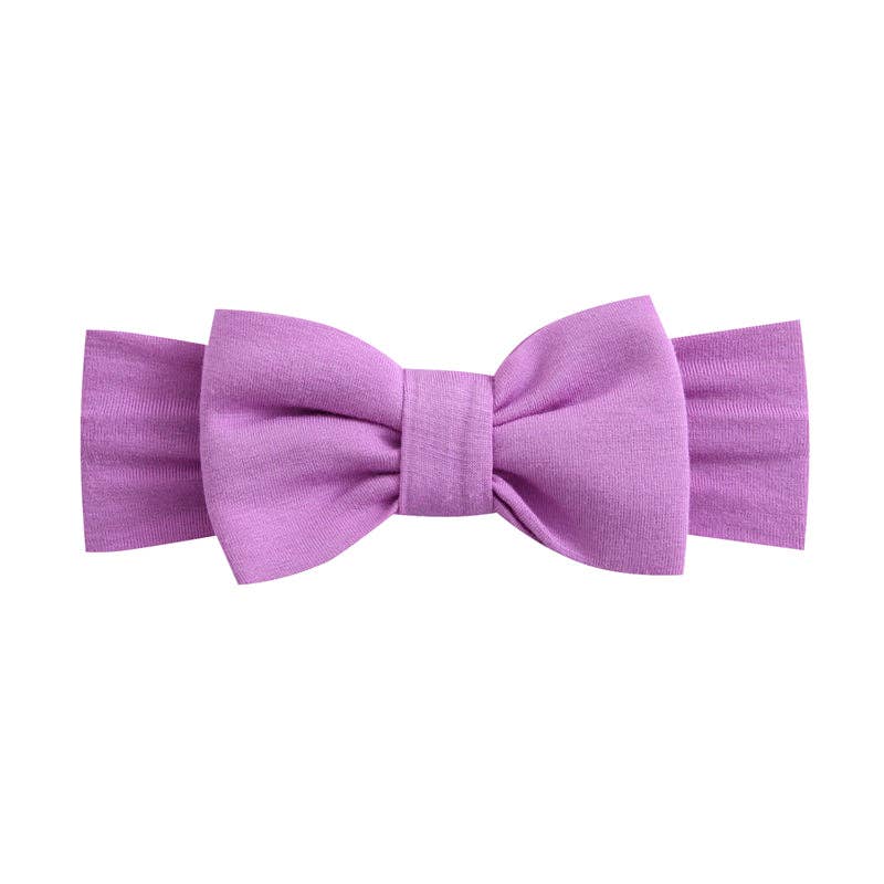 Luxie Lavender Bow Headband I Infant Newborn Girl Bow Purple