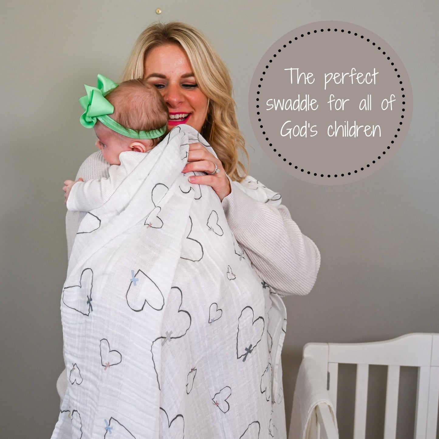 The Love of Christ Baby Muslin Swaddle Blanket