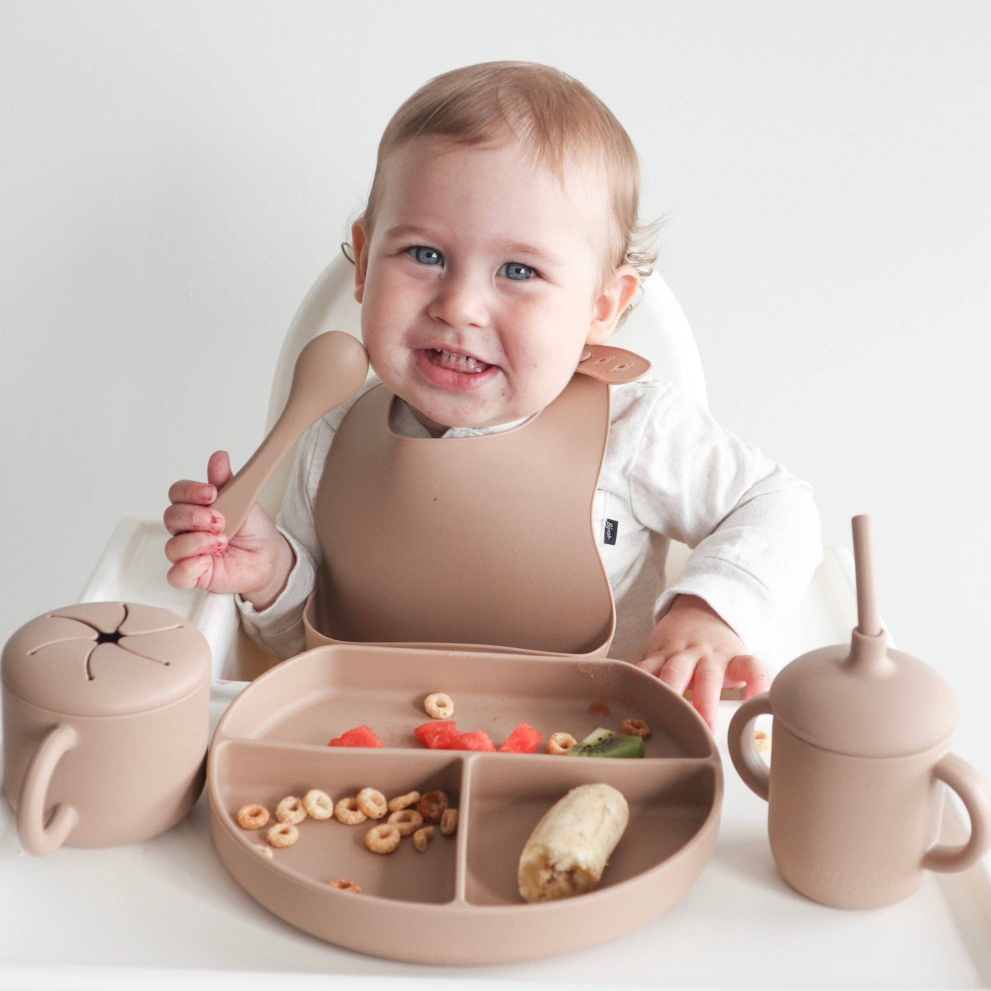 Sippy Cup with Straw, Spill-Proof & Anti-Stain - Sage