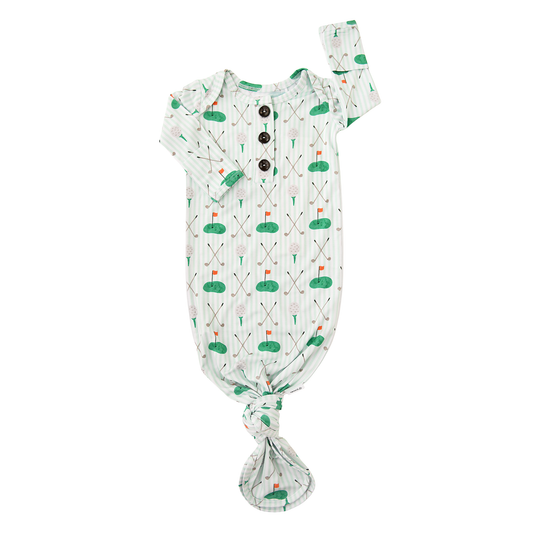 Scottie Golf GOWN Bamboo Golf Baby Newborn Coming Home Outfi