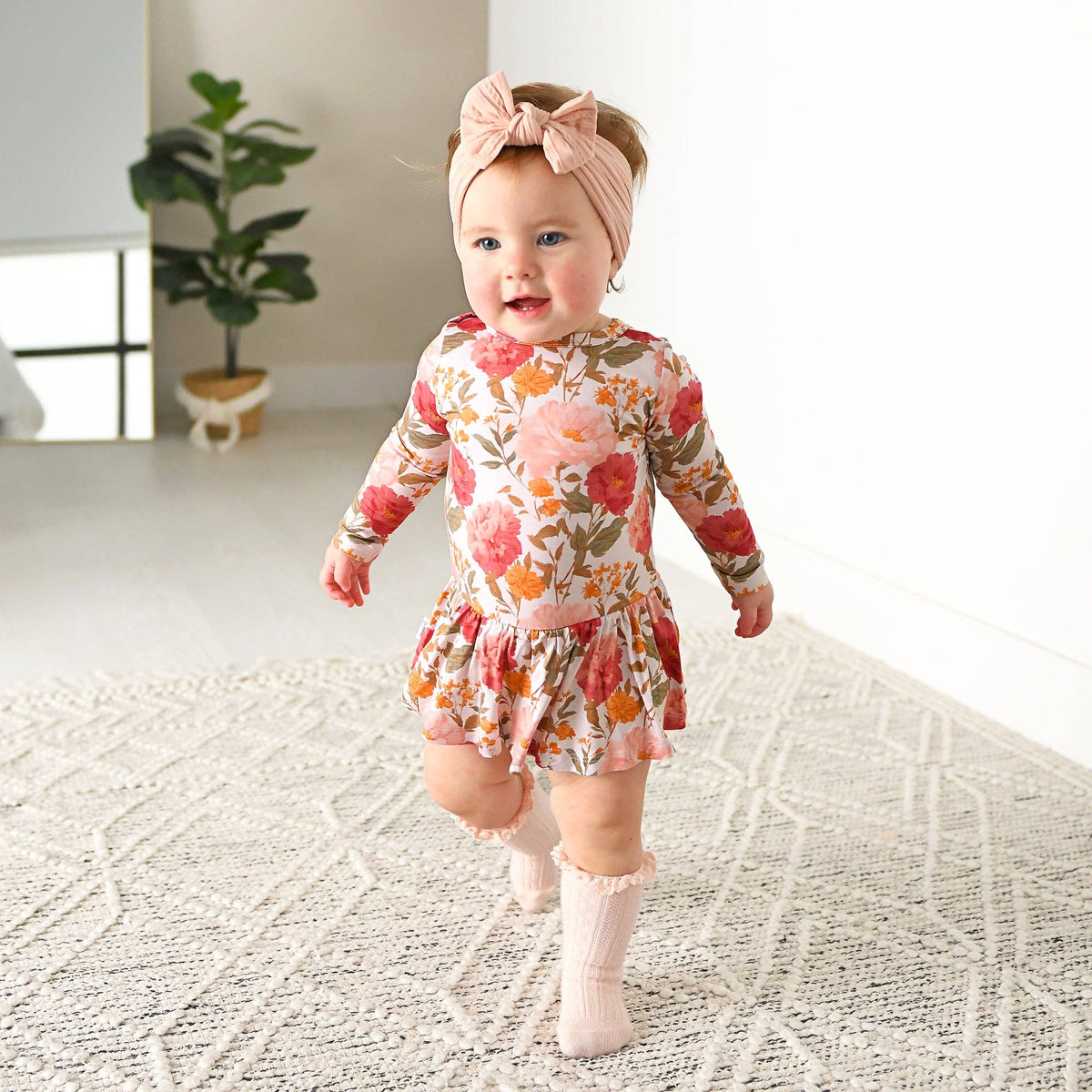 Felicity TUTU Bamboo Floral Baby Clothing Dress Outfit