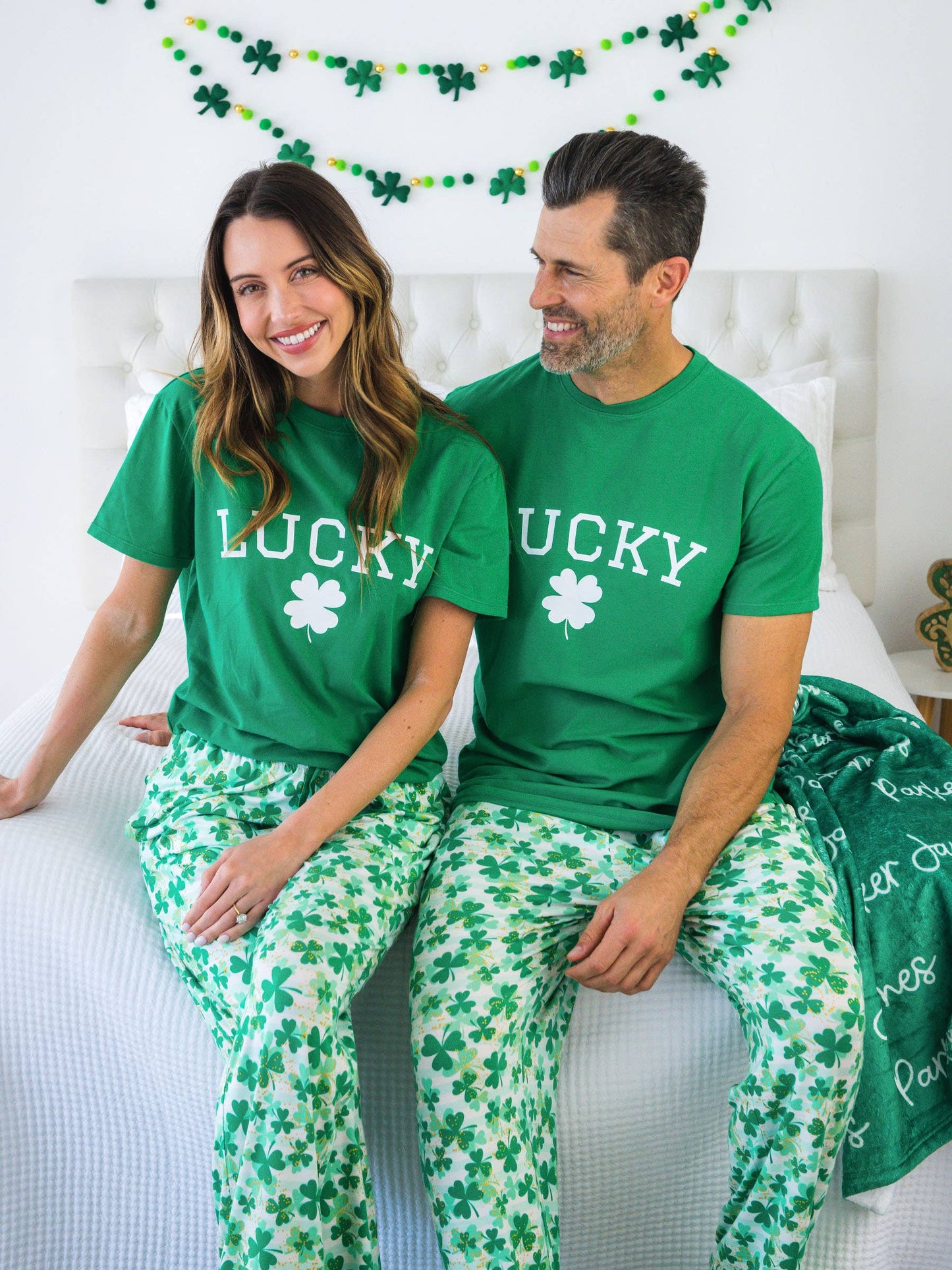 Adult Lucky Clover Short Sleeve Graphic Tee
