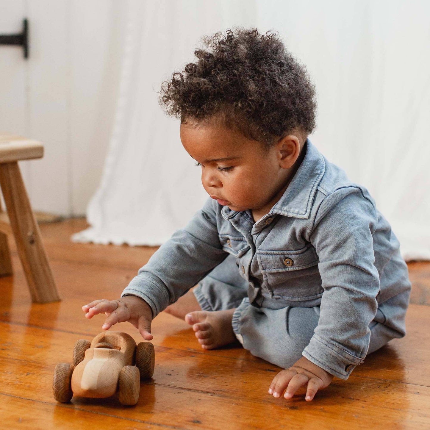 Acid Wash Infant Jumpsuit
