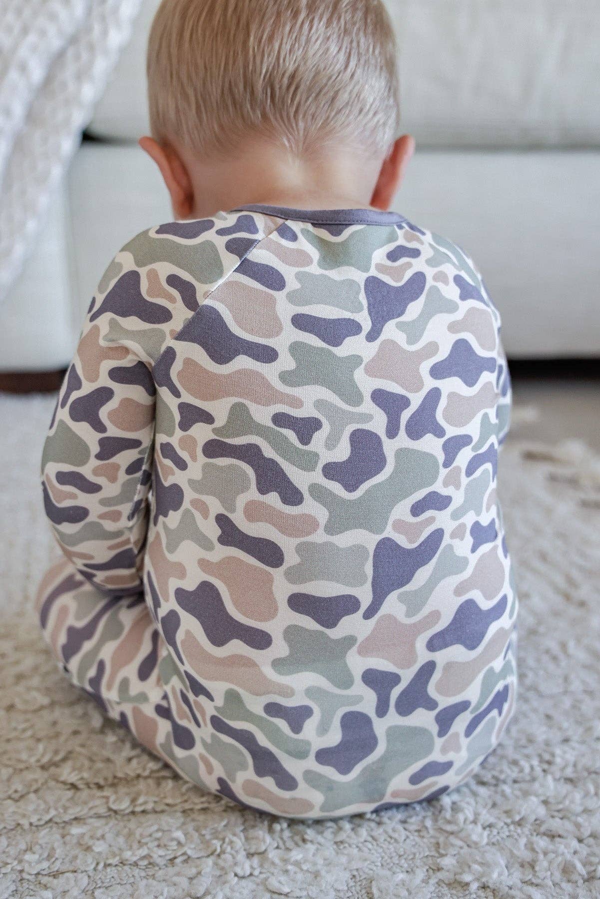 Convertible Zip Romper | Camo Cutie