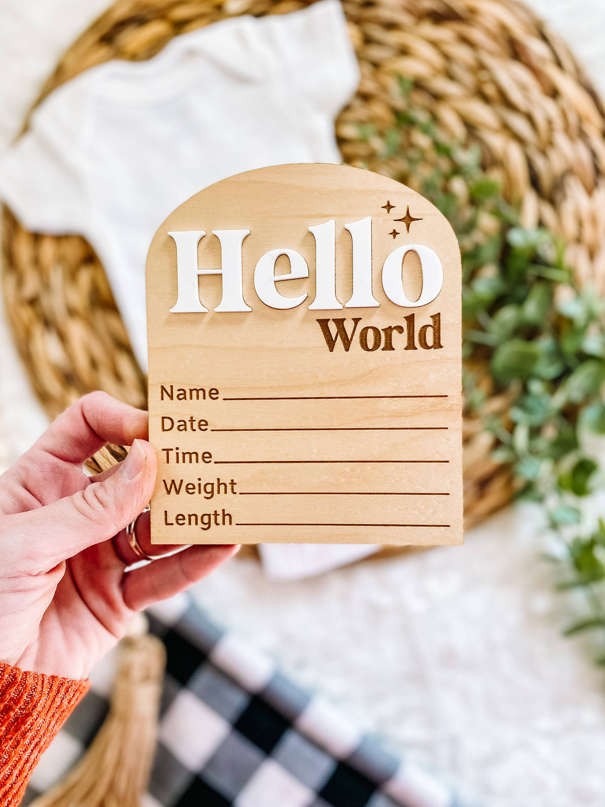 Hello World Birth Stat Sign