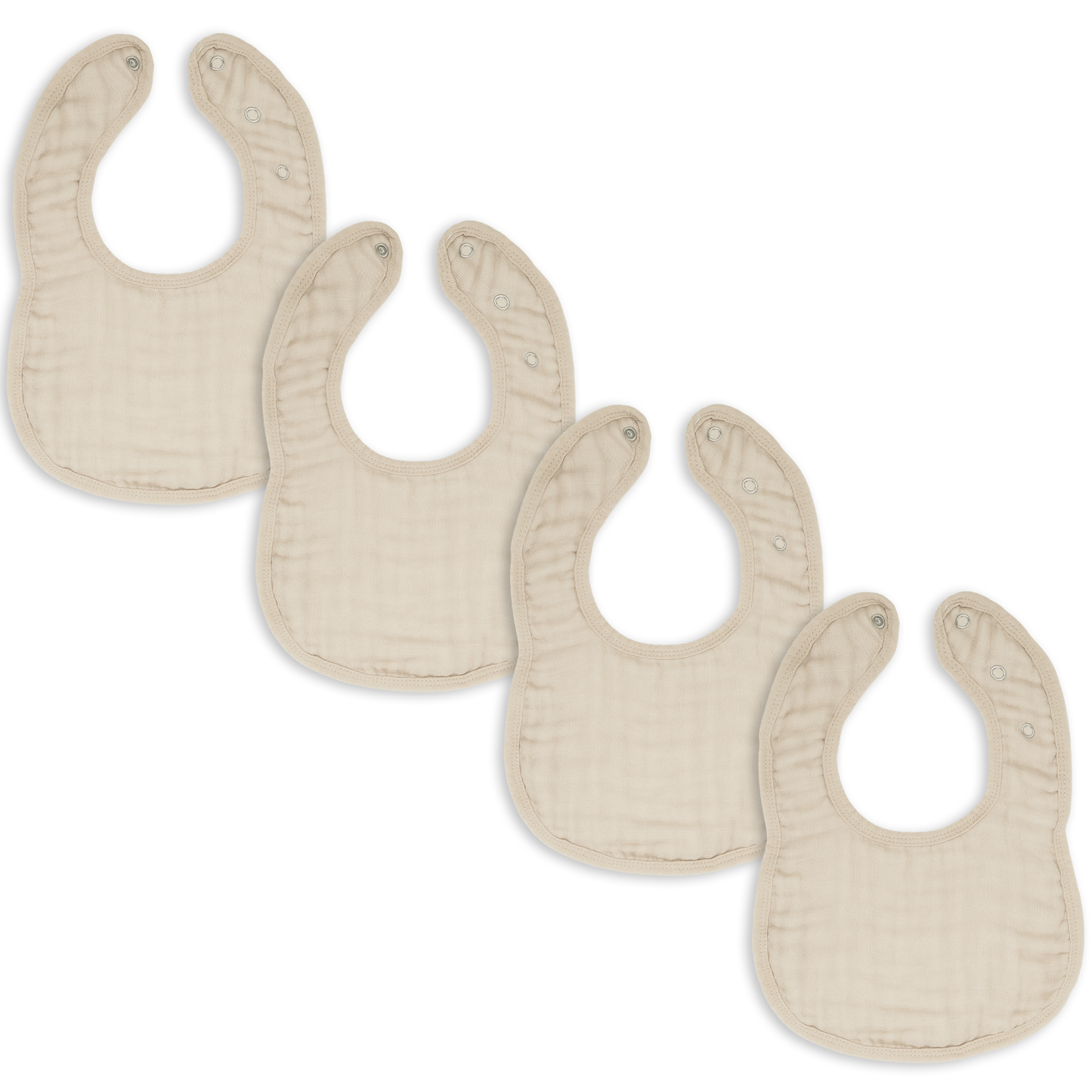 Muslin Cotton Baby Bibs Adjustable Size by Comfy Cubs