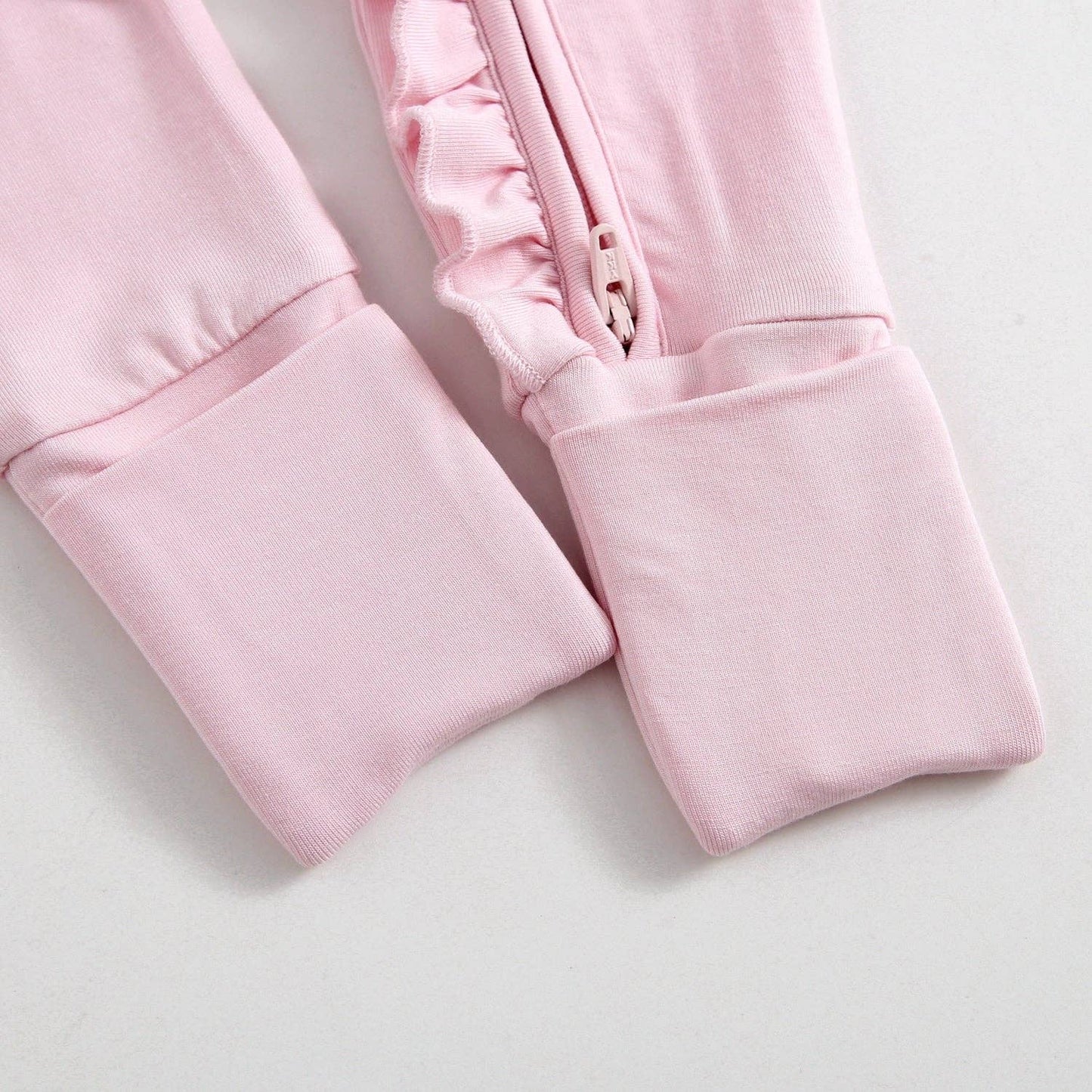 Dawn Ruffled Zippered Baby Romper
