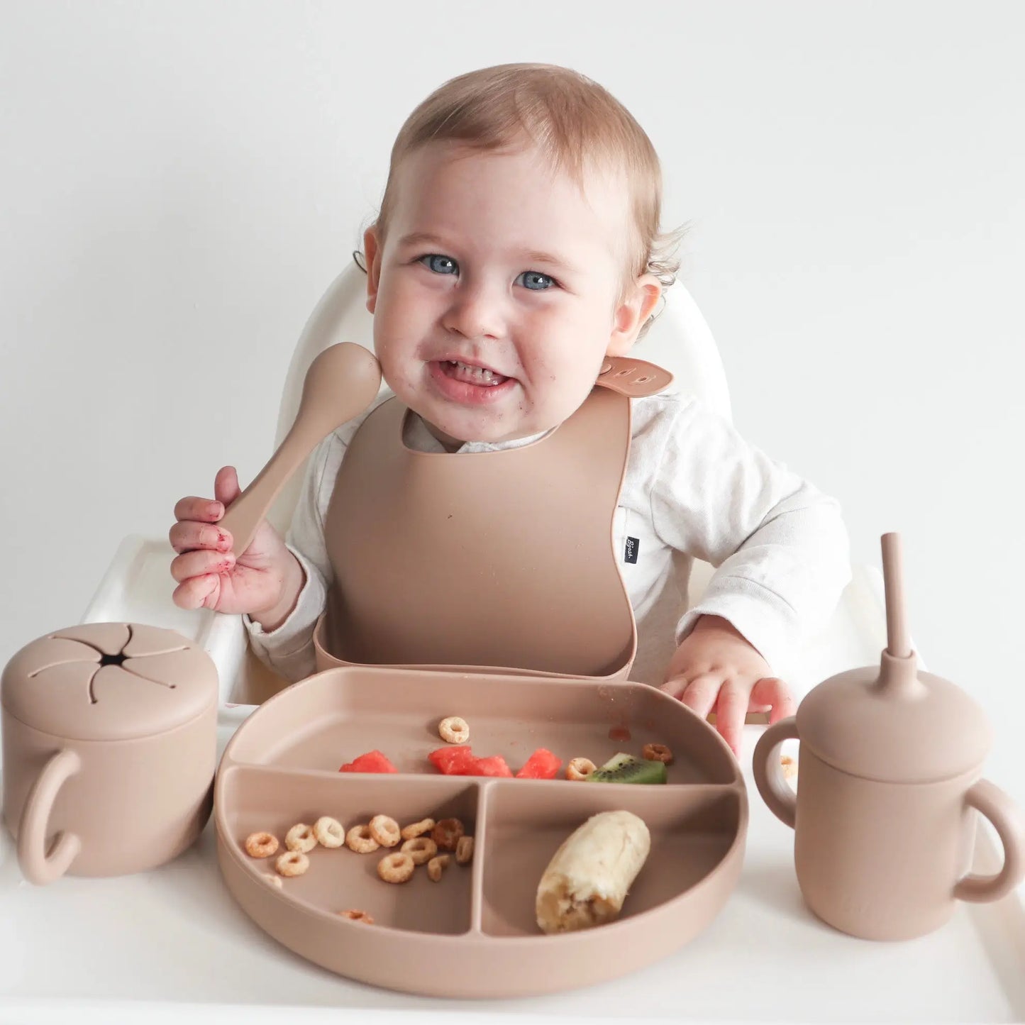 Sippy Cup with Straw, Spill-Proof & Anti-Stain - Dusty Teal