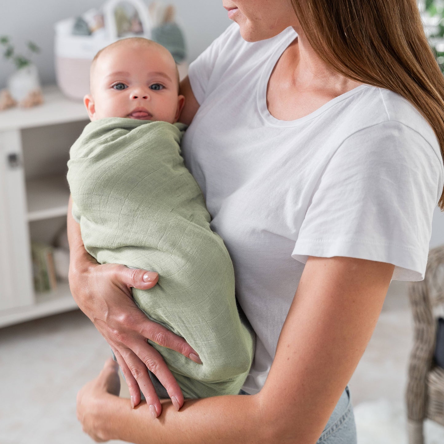 Baby Muslin Swaddle Blankets,  Pack of 1 & 2 by Comfy Cubs