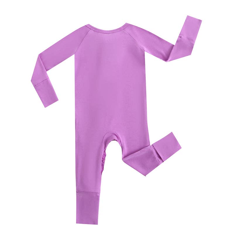 Luxie Lavender Ruffled Convertible Romper I Micropreemie