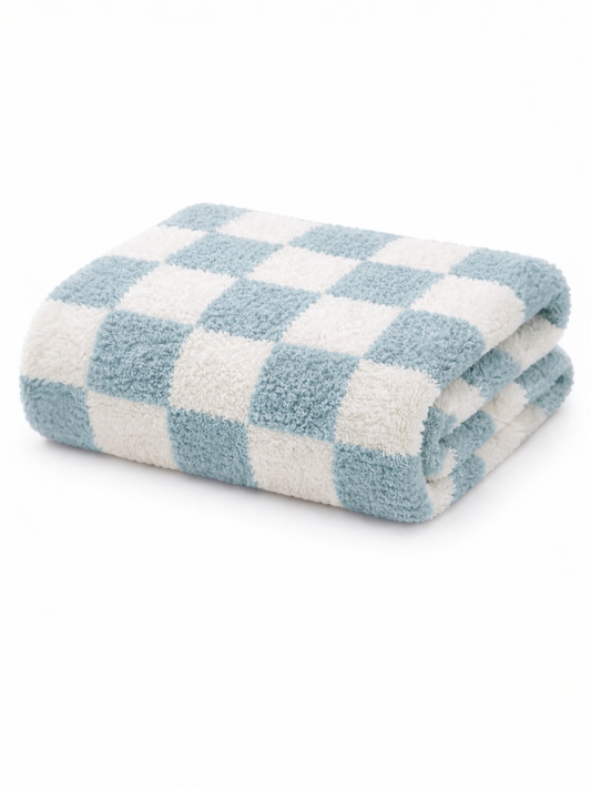 Phufy® Bliss Checkerboard Blanket, Powder