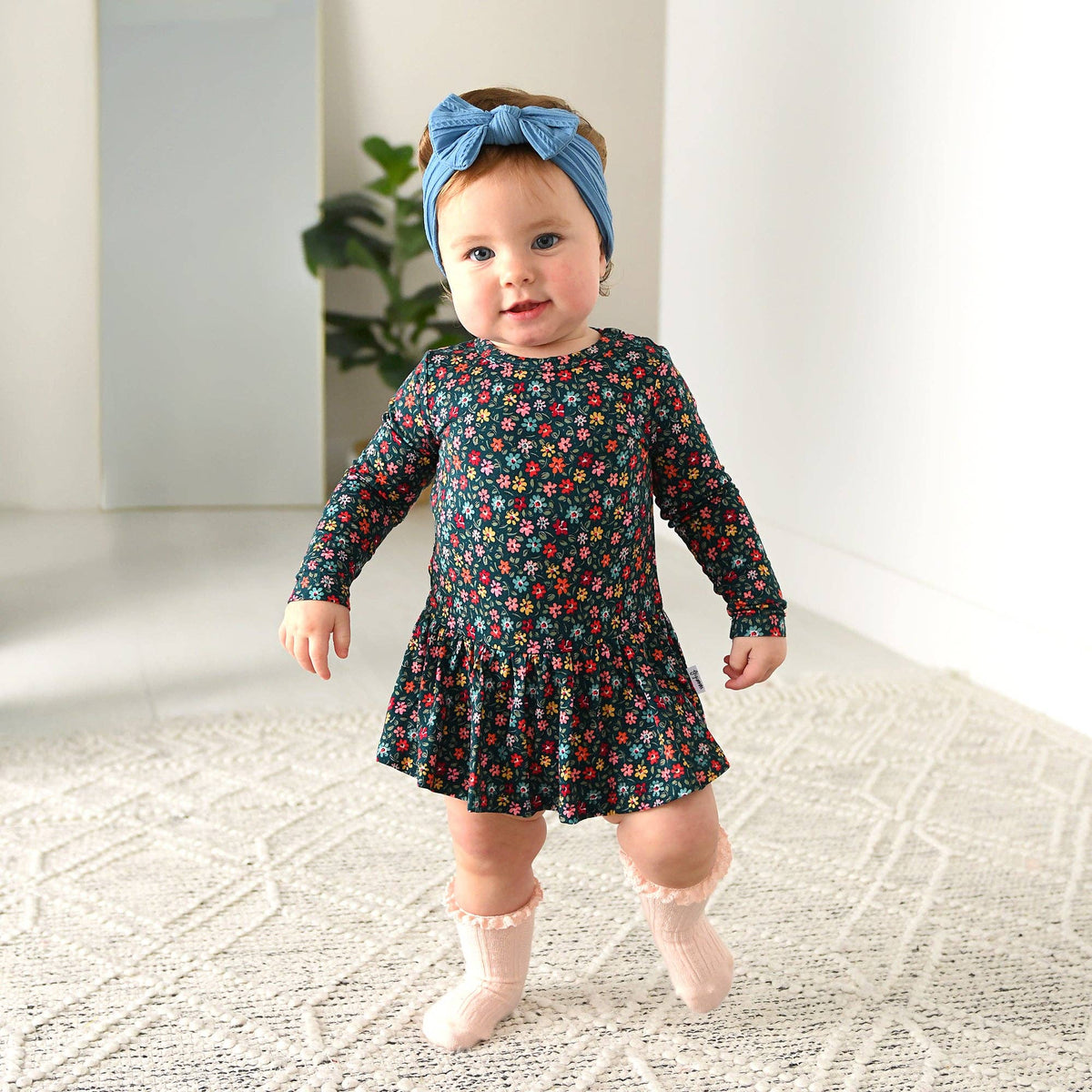 Isabelle TUTU Bamboo Floral Baby Clothing Dress Outfit