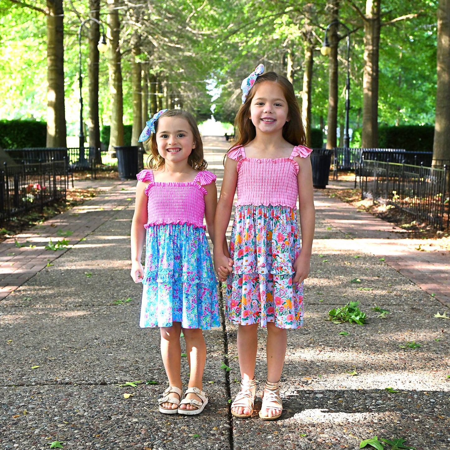 Cecelia Floral SMOCKED DRESS Bamboo Kids Outfit