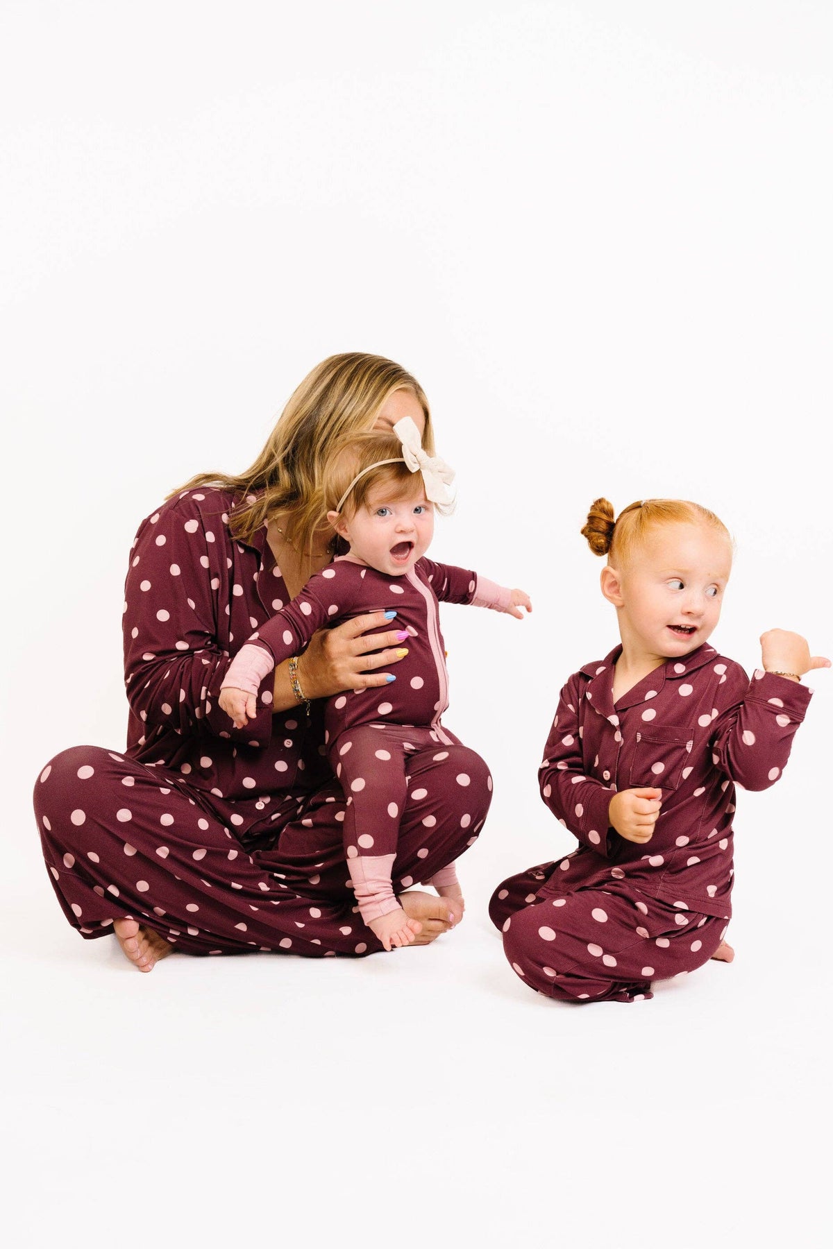 Mulberry Polkadot Bamboo Sleeper