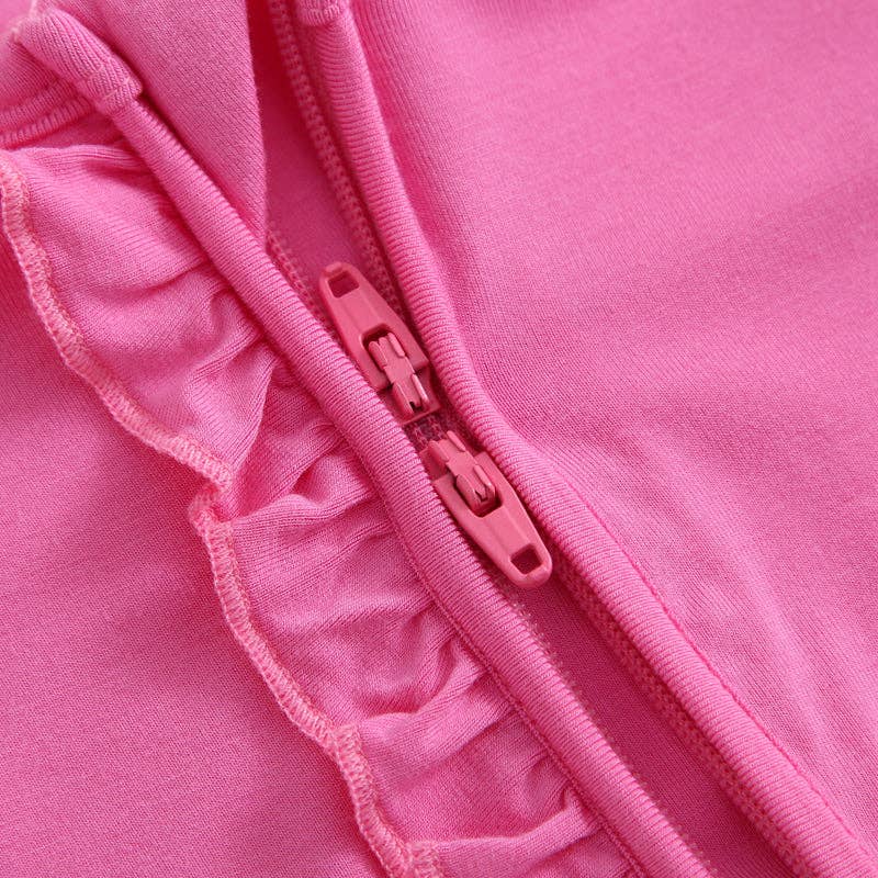 Perfectly Pink Ruffled Romper NICU Going Home Outfit