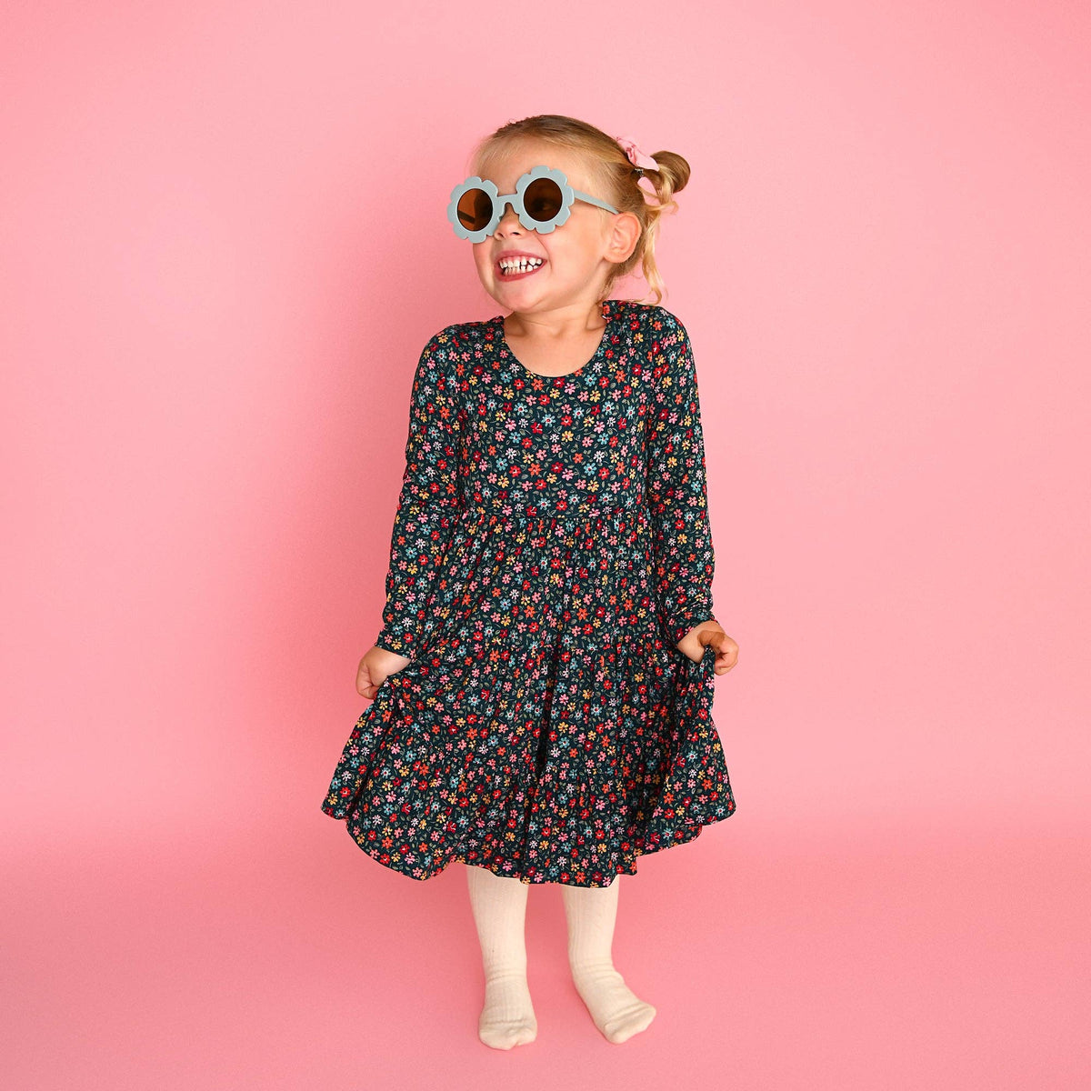 Isabelle SWING DRESS Bamboo Floral Kids Clothing Outfit