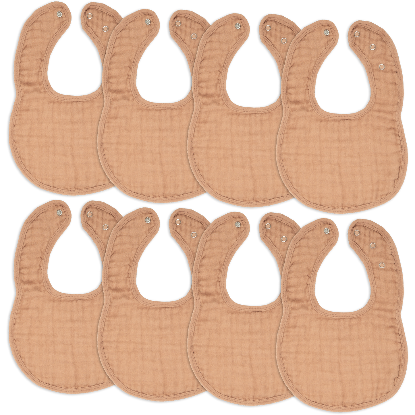 Muslin Cotton Baby Bibs Adjustable Size by Comfy Cubs