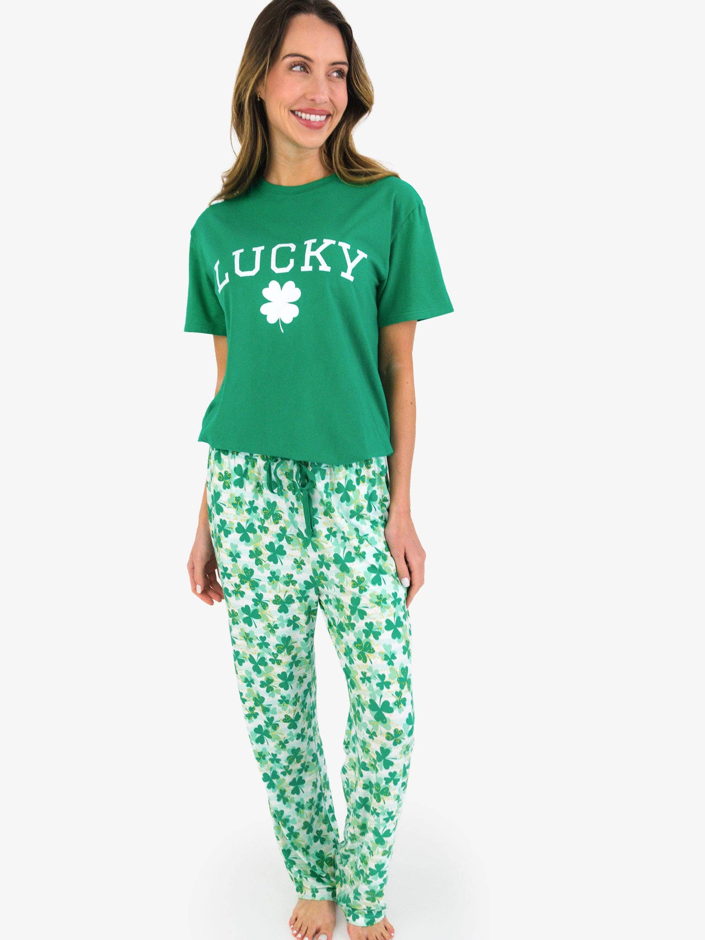 SoftSnooze™ Adult Bamboo Viscose Clover Field Pajama Pants