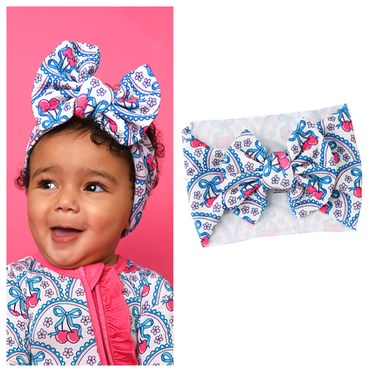 Cherry HEADWRAP Baby Toddler Cherry Hair Accessories
