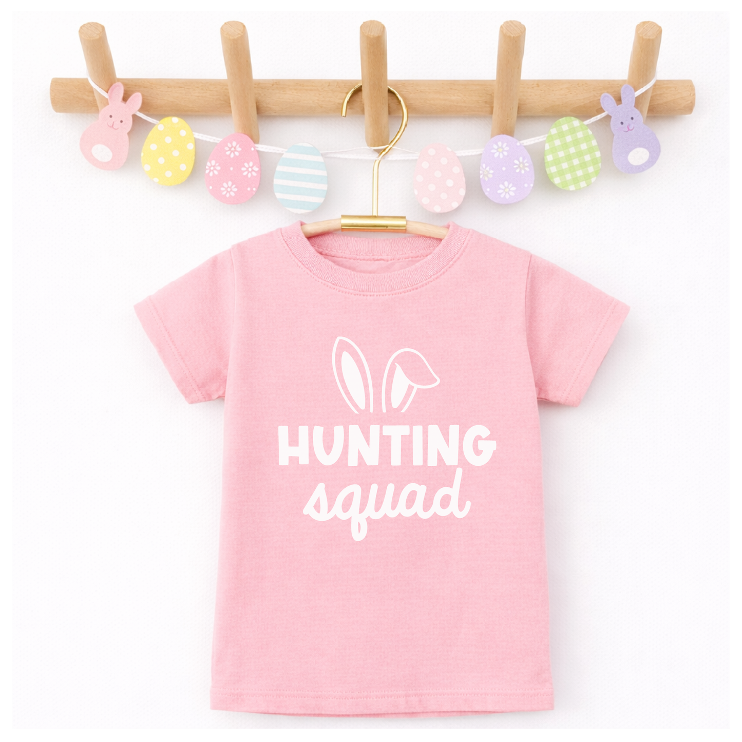 Kids Easter Shirt, Hunting Squad Tee for Boys and Girls