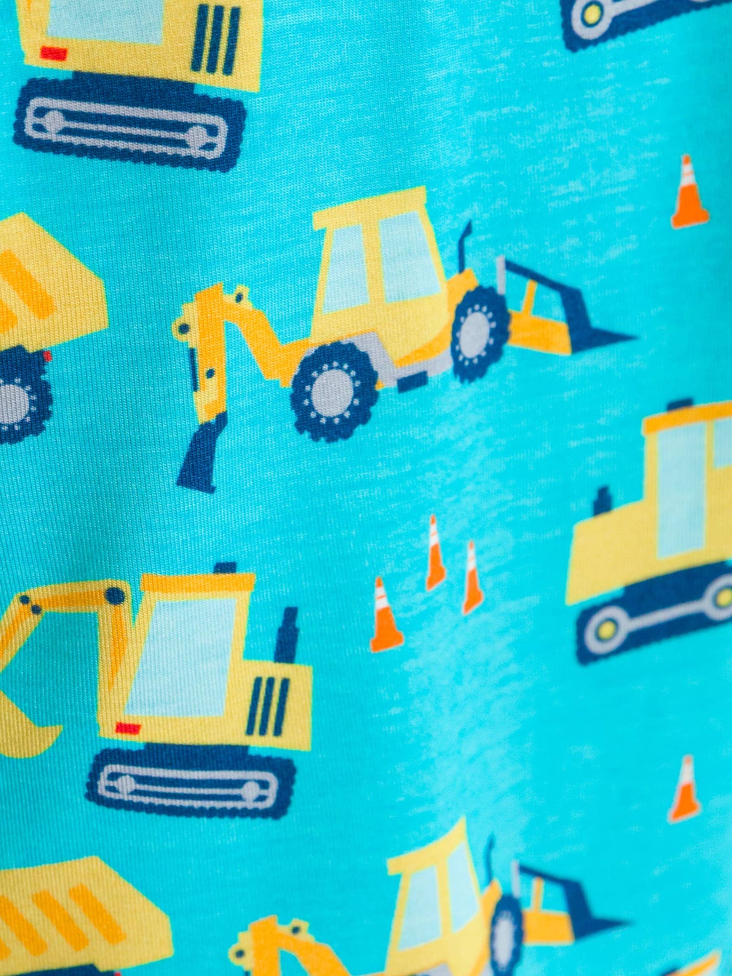 SoftSnooze™ Kids Bamboo Viscose Under Construction Long Sleeve Pajama Set