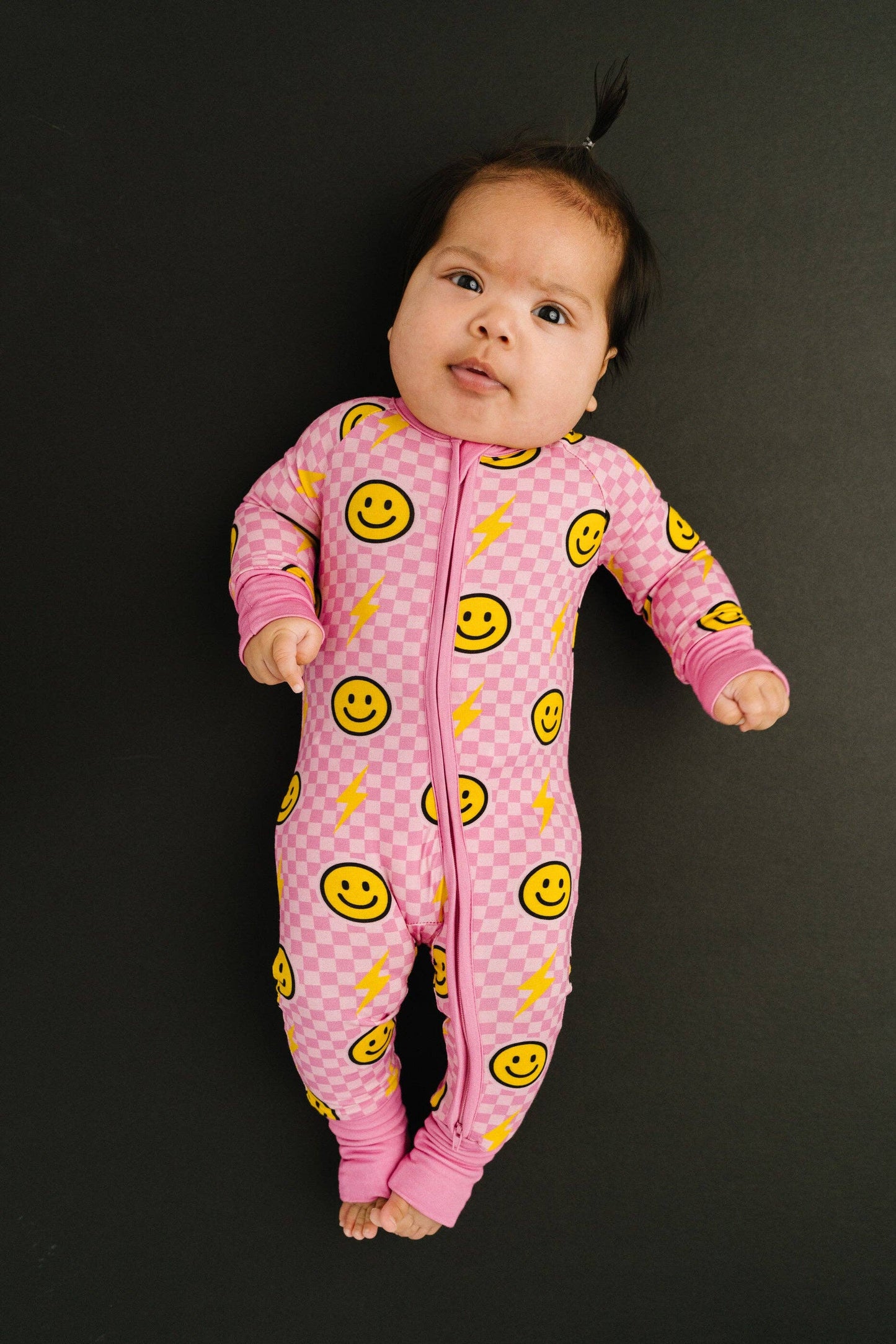 Pink Bolt Check Bamboo Sleeper