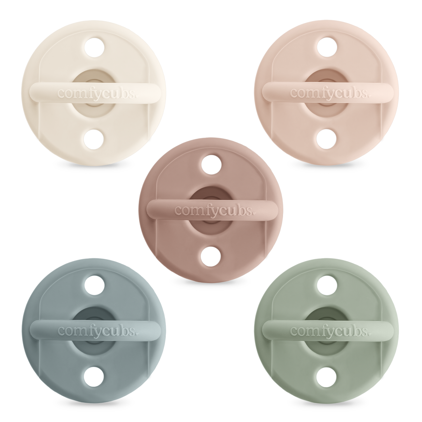 Pacifiers, Pack of 5 by Comfy Cubs